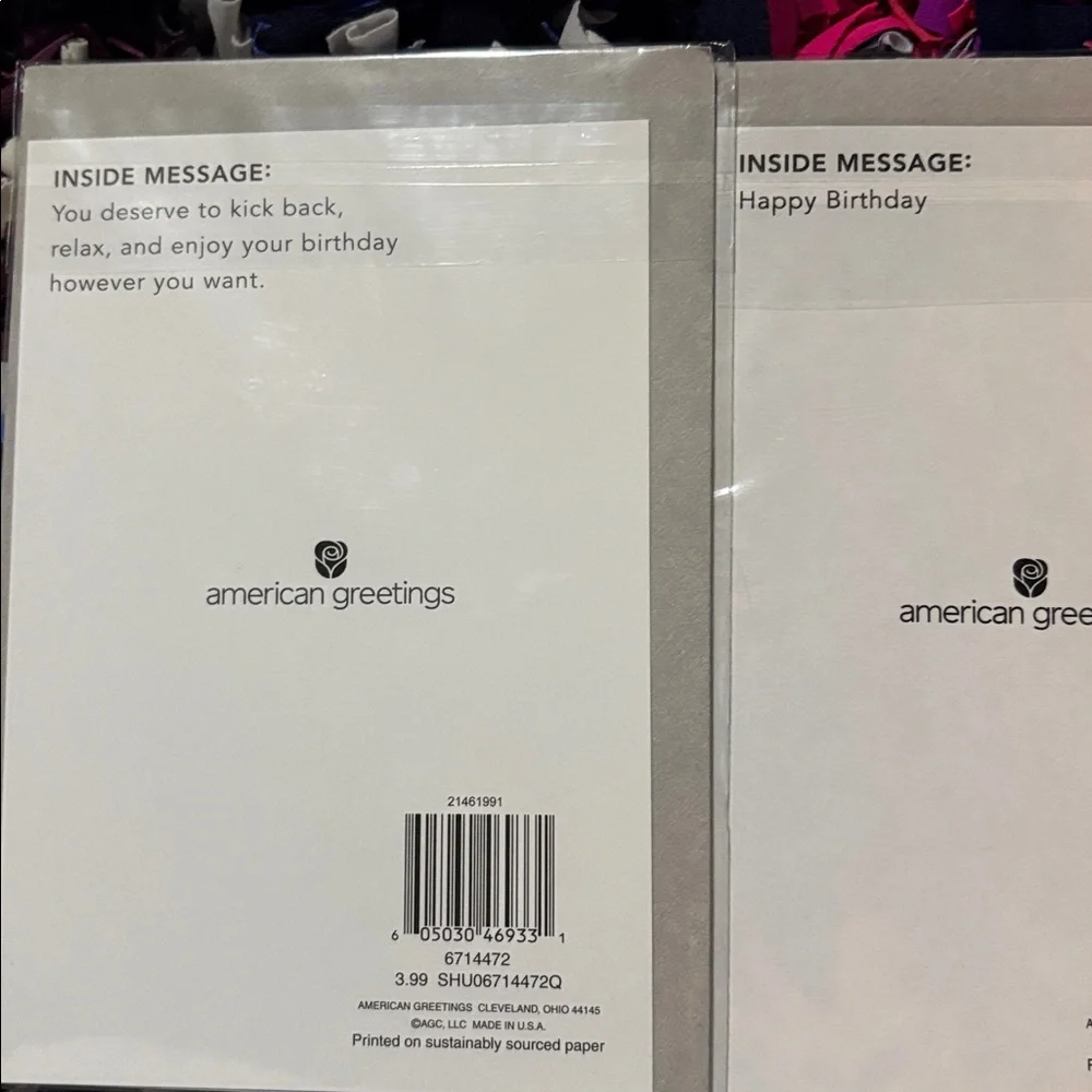 🆕American Greetings Birthday Cards, Bundle Of 8